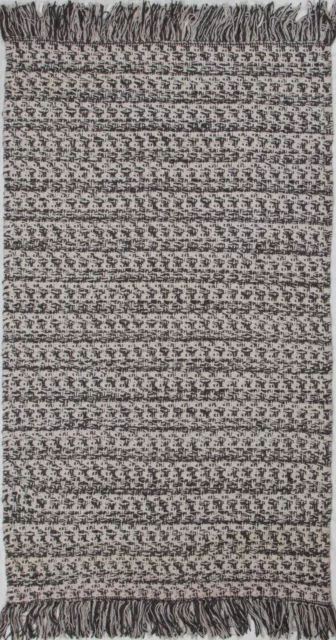 Cotton rugs 2x4 ft and hand-woven from 100% cotton, this rug is both durable