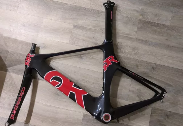 Quintanaroo CD 0.1. Carbon Triathlon Bike Frame.Size M/L 55cm,Aero TT Frameset.