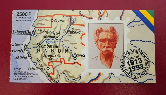 Gabun 1993 Markenheftchen "Albert Schweitzer" ** postfrisch MNH  a492
