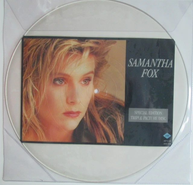 SAMANTHA FOX , MEGA RARE UNCUT TEST PRESSING TRIPLE PICTURE DISC EUR