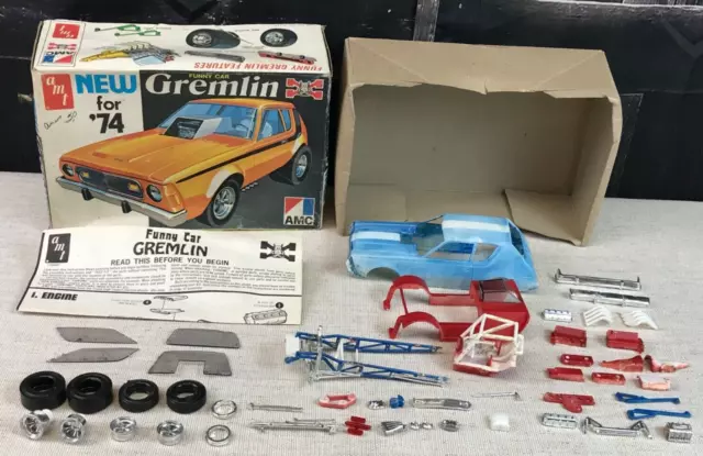 OPEN BOX AMT AMC 1:25 Scale Model Kit '74 NEW GREMLIN X FUNNY CAR T368-250