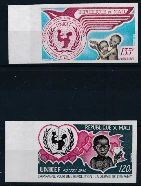 [BIN2624] Mali 1984 Unicef good set of stamps very fine MNH imperf