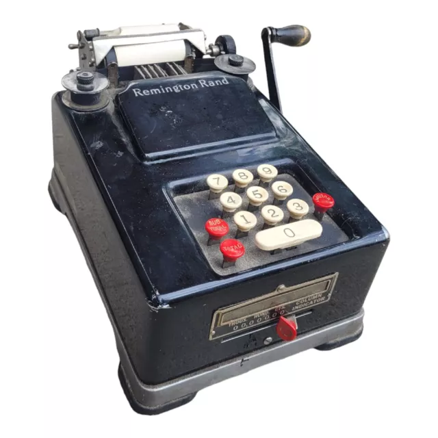 Remington Rand 30s 40s Manual Adding Calculating Bookkeeping Machines Made USA