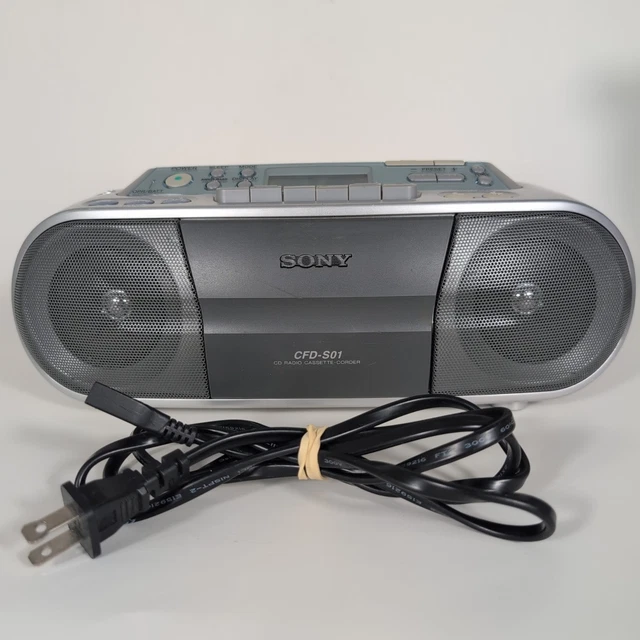 Sony CFD-S01 CD Rado Cassette Recorder Boombox Stereo