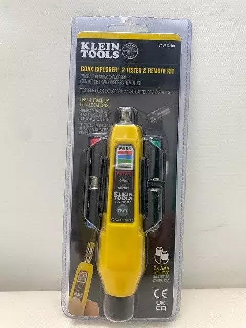 Klein Tools VDV512-101 Coax Explorer 2 with Remote Kit BRAND NEW FACTORY SEALED