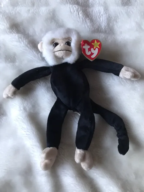 Beanie Babies TY Mooch the Spider Monkey 1998 Retired With Tag. 1999 On Label