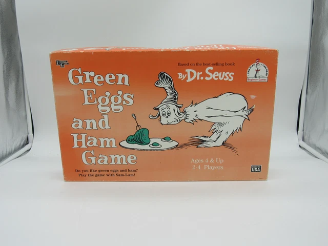 VINTAGE DR. SEUSS Green Eggs and Ham Board Game 1996 age 4+ Complete £9 ...
