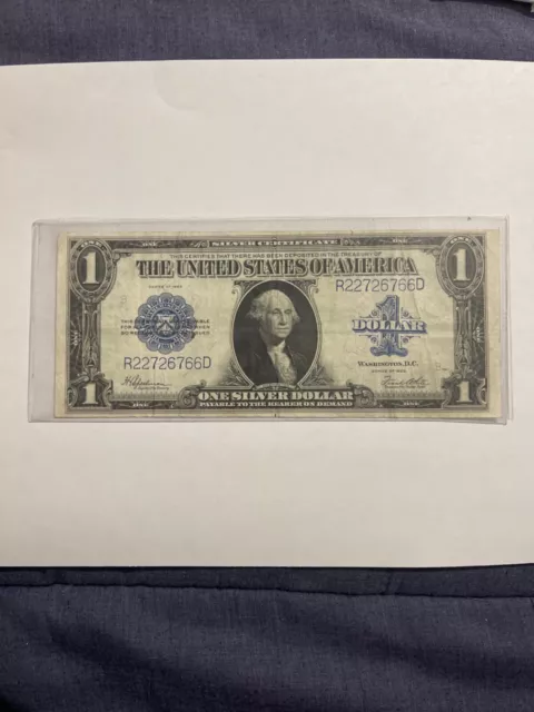 1923 large one dollar note nice condition