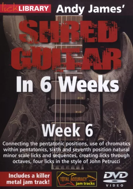 Andy James Shred Guitar in 6 Weeks: Week 6 (DVD)