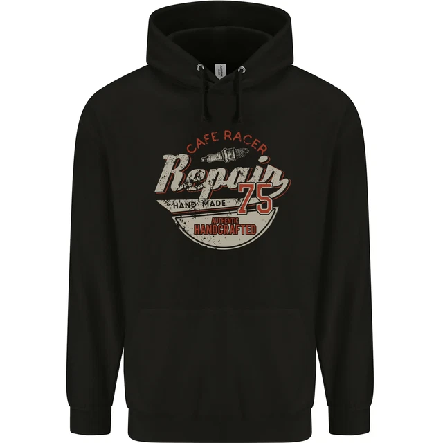 Cafe Racer Biker Motorbike Motorcycle Childrens Kids Hoodie