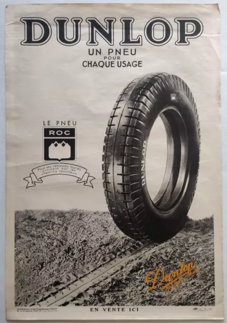 Ancienne Affiche Plastique Pression Pneu Véhicules Utilitaires Michelin 1974