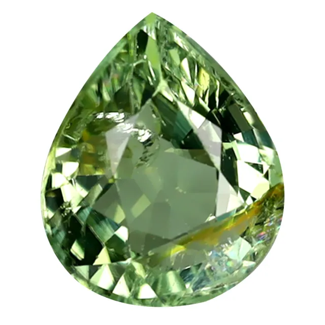 1.92 ct Pleasant Pear Cut (9 x 7 mm) Mozambique Green Tourmaline Gemstone