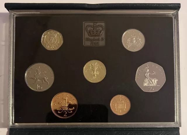 1985 Royal Mint Proof Coin Set Including COA in Royal Mint Folder