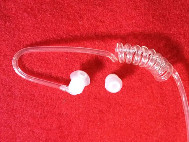 Casque Clear Tube 2,5 mm R/angle écoute seulement w2ea K-FLEX LARGE moule d'oreille bout d'oreille 3