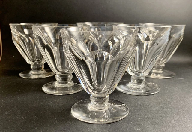 6 verres a vin En Cristal De Baccarat Harcourt Talleyrand