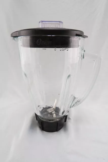 Oster Osterizer Blender Replacement 6 Cup Glass Jar Pitcher w/ Lid and Blade