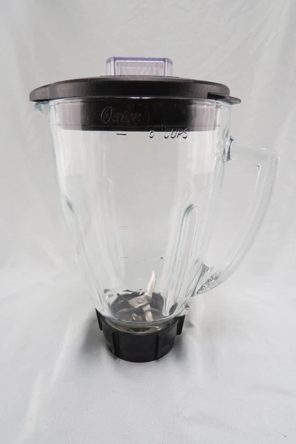Oster Osterizer Blender Replacement 6 Cup Glass Jar Pitcher w/ Lid and Blade