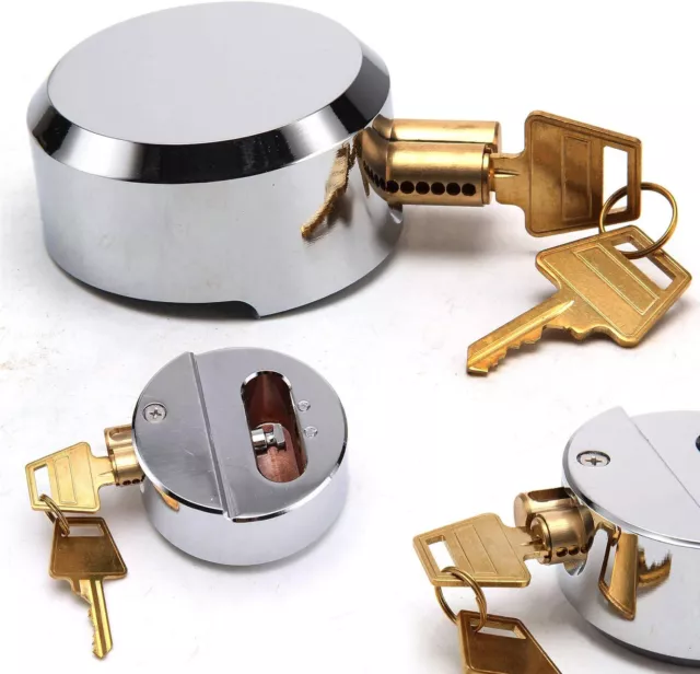 73Mm Round Concealed Van Lock High Security Steel Pro Shackleless Padlock