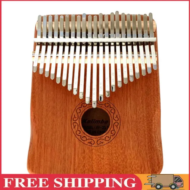 Mahogany 21 Key Kalimba Thumb Piano Mbira Musical Instrument Gift for Beginners