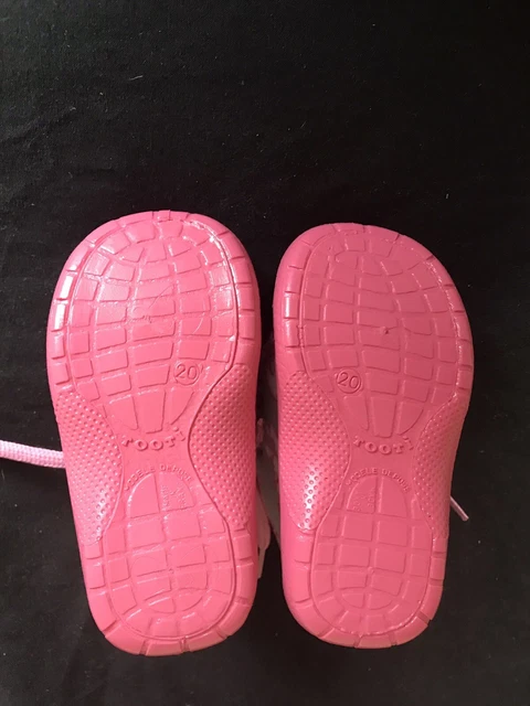 Baby Girls Shoes Kids Toddler Infant Uk 4 Eur 20 Pink & Grey Hippos From Tooti 5