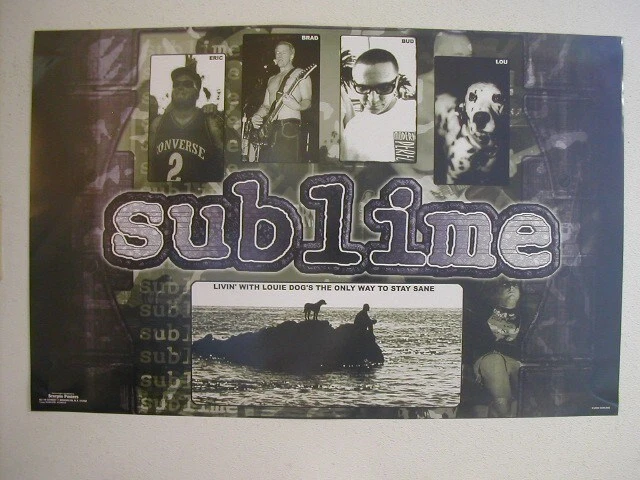 Sublime Band Shot Poster Livin With Louies Dog