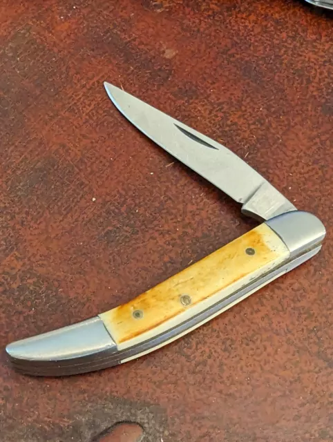 Completely Unbranded But High Quality Bone Handle Texas Toothpick Pocket Knife