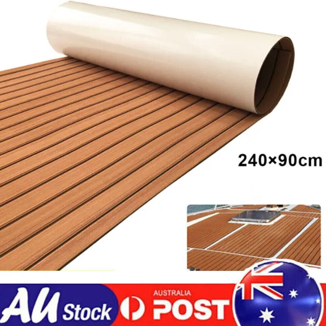 240x90cm EVA foam boat yacht flooring mat teak deck carpet self-adhesive