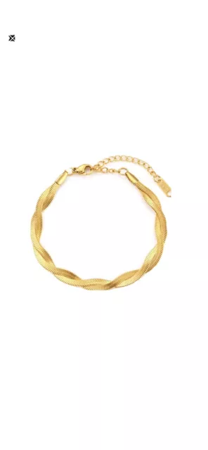 Damen gold halskette vergoldet 18K Edelstahl  Geschenk