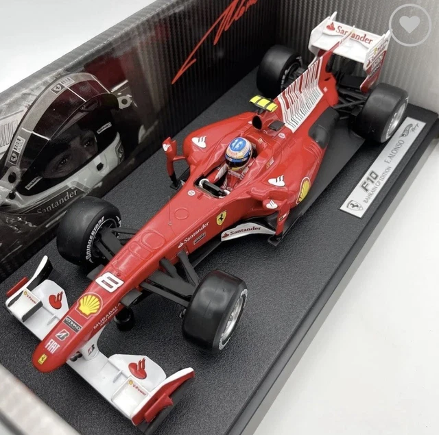 Hot Wheels 1/43 Ferrari F10 - Fernando Alonso - Grand Prix Bahreïn 2010 - Modèle De Collection