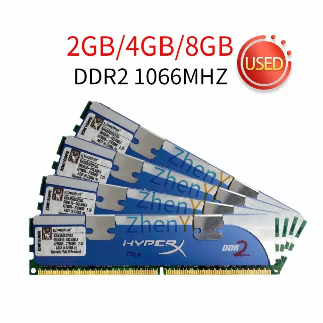 Kingston HyperX 8GB 4GB 2GB DDR2 1066MHz KHX8500D2/2G PC2 Overclock Memory RAM