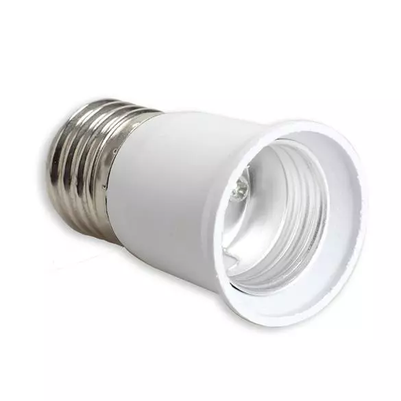 E27 to E27 Extension Base CLF LED Light Bulb Lamp Adapter Socket Converter