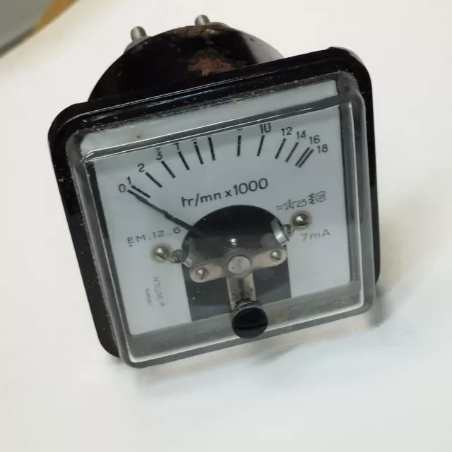 Compte Tours analogique Galvanomètre  - 18000  Max  VENDU SANS SHUNT        PH1d