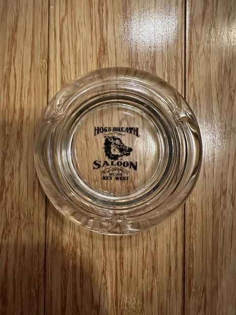 Vintage Hog’s Breath Saloon Key West Florida Est. 1976 Glass Ashtray Vintage Hog’s Breath Saloon Key West Florida Est. 1976 Glass Ashtray
