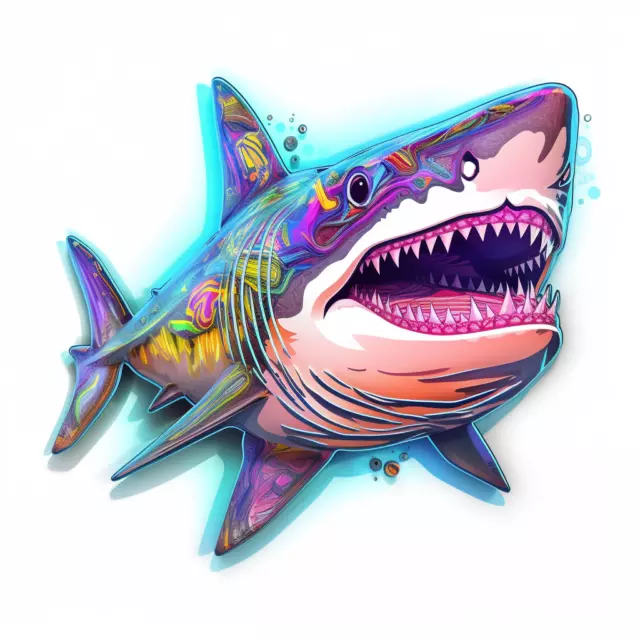 Car Sticker Shark Fish Decal