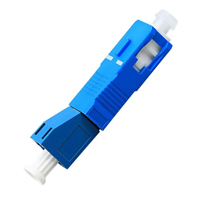 SINGLE MODE SC M to LC F Hybrid Optical Fiber Adapter for Optical Power ...
