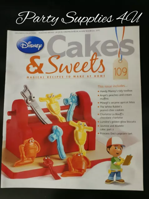 Disney Cakes and Sweets Magazine Issue 109. Handy Manny/recipes/cupcakes/popcorn