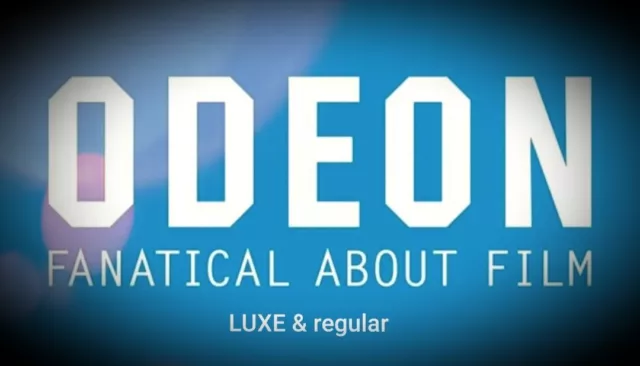 2 X ODEON CINEMA UK TICKETS * LUXE & regular * 2 X ODEON CINEMA UK TICKETS * LUXE & regular *