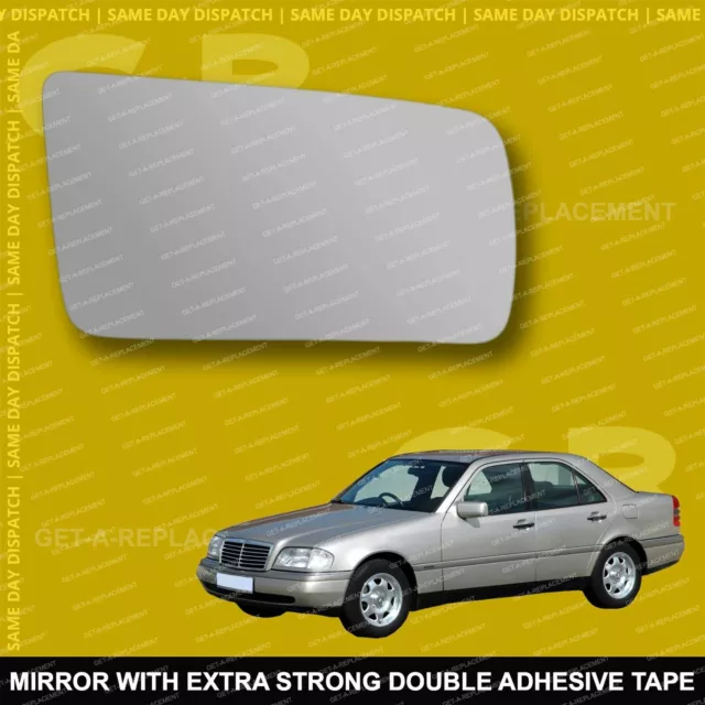 For Mercedes-Benz C-Class W202 wing mirror glass 93-00 Right side Spherical