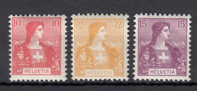 Schweiz 1907 : Mi.-Nr.:98-100 **