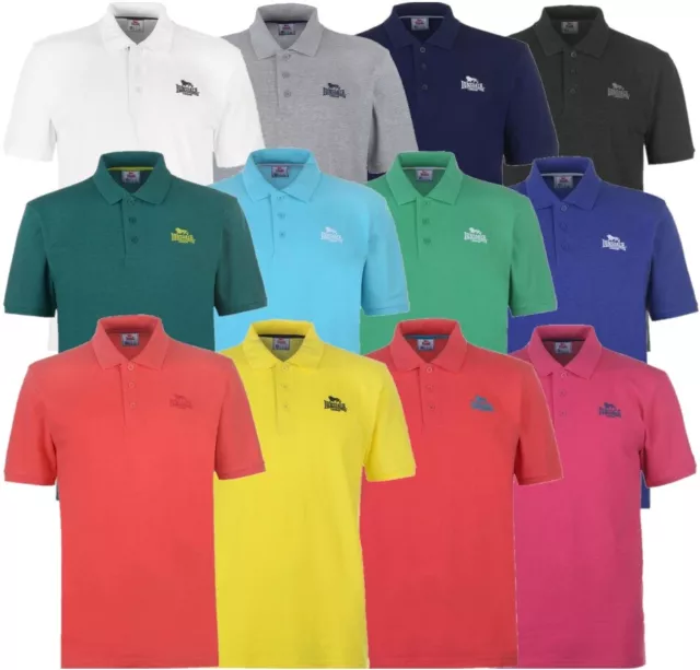 ✅ LONSDALE Herren Poloshirt T-Shirt Freizeit Sport Sommer Hemd Kragen PLAIN NEU