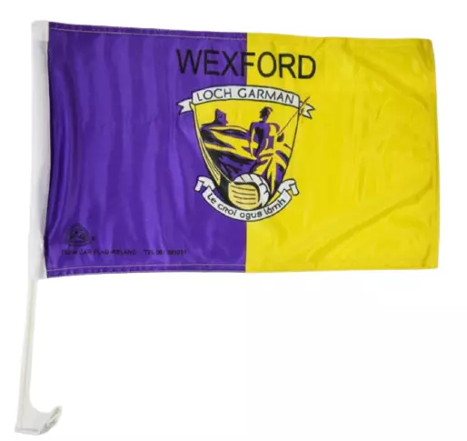 Wexford Car Flag - Official GAA Crested Irish Gaelic Football Hurling