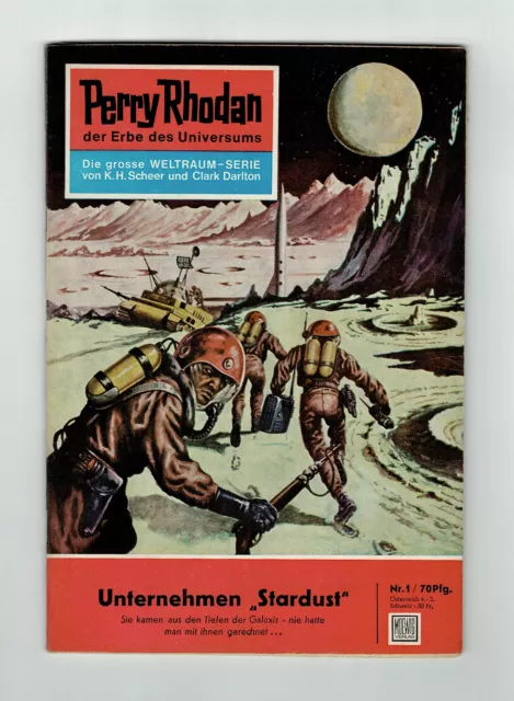 Perry Rhodan --- 1. Auflage Band 1 --- Unternehmen Stardust --- Z 1-2