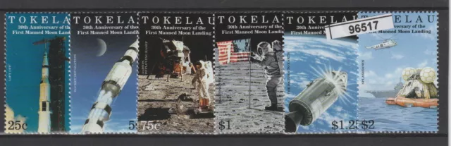 1999 Tokelau Espace Premier Homme dans la Lune 6 Valeurs MNH MF96517