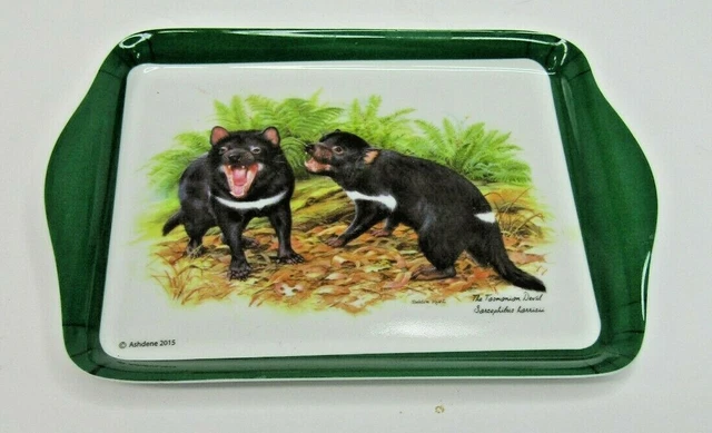 Bandeja de dispersión de melamina Australian Souvenir Ashdene Australia diablo de Tasmania