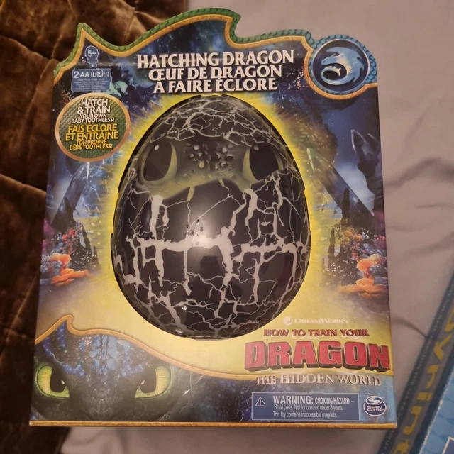 Hatching Baby Toothless SPIN MASTER DREAMWORKS Dragons Hatching Toothless Interactive Baby ...