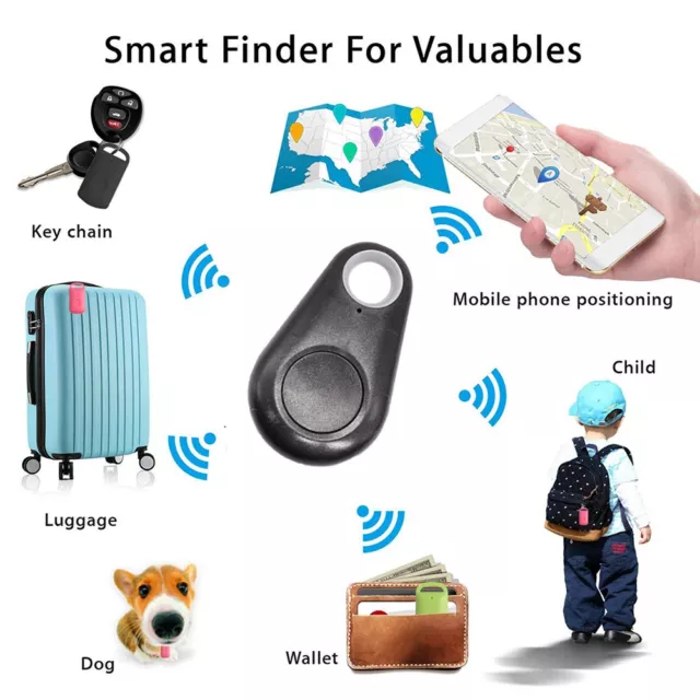 Mini Anti-verloren Schlüsselbund Smart Tag Bluetooth Finder Gerät GPS Bi-Directi