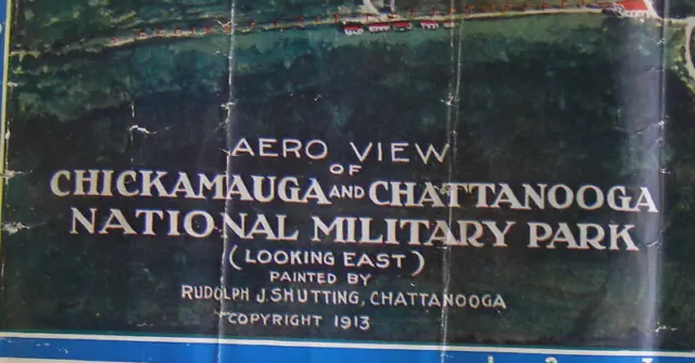 Aero View of Chickamouga Chattanooga Military Park 1913 2