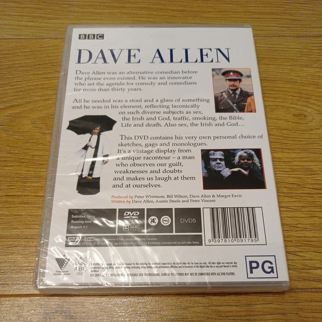DAVE ALLEN DVD : BBC British Comedy TV Show : New & Sealed Region 4 Pal ...