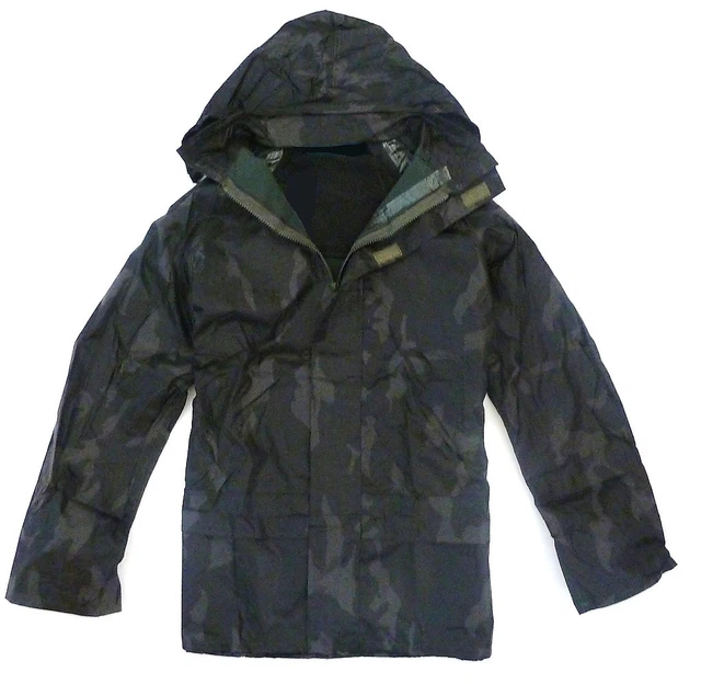 100% WATERPROOF WINDPROOF JACKET Mens S-XXL zip up hooded kagool woodland Camo