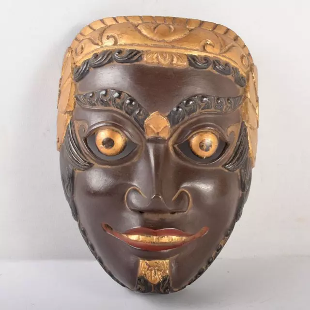 Wood Carving Gagaku Mask Bugaku Kiki Ramen Kyogen  from Japan